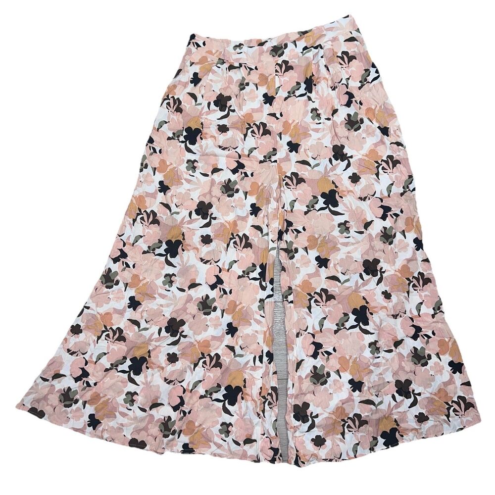 NEW Petal & Pup Lessie Pants in Blush Size 12 High Waist Wide Leg Rayon Floral - Picture 2 of 11